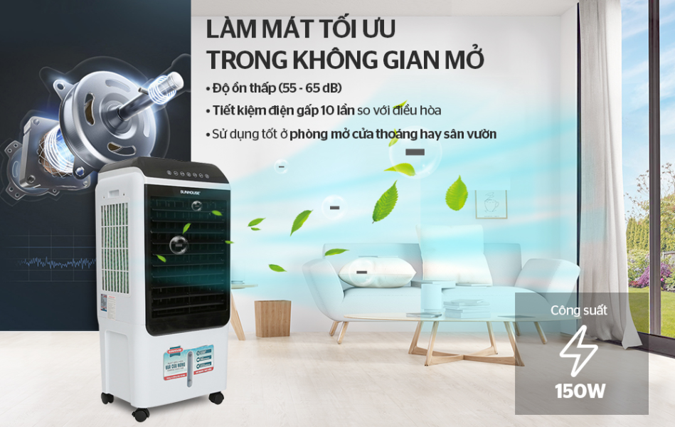 MÁY LÀM MÁT KHÔNG KHÍ SUNHOUSE SHD7727