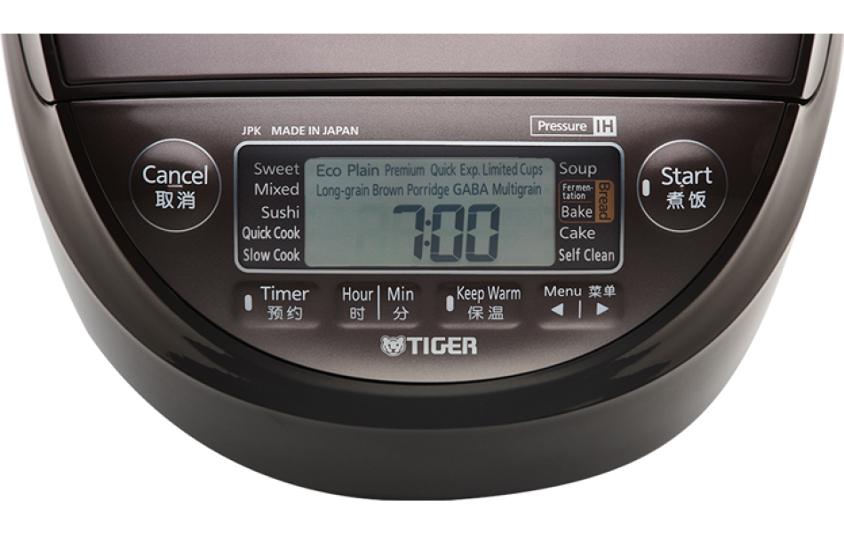 Nồi cơm điện tử cao tần áp suất Tiger JPK-W10W 1 lít