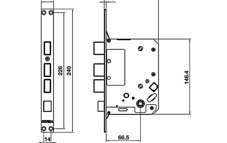 Khóa điện tử Hafele EL7800 PLUS (912.20.569)