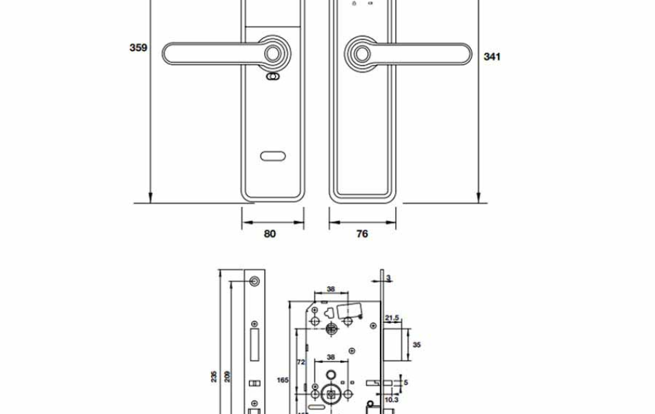 Khóa điện tử Hafele DL7600 (912.20.231)
