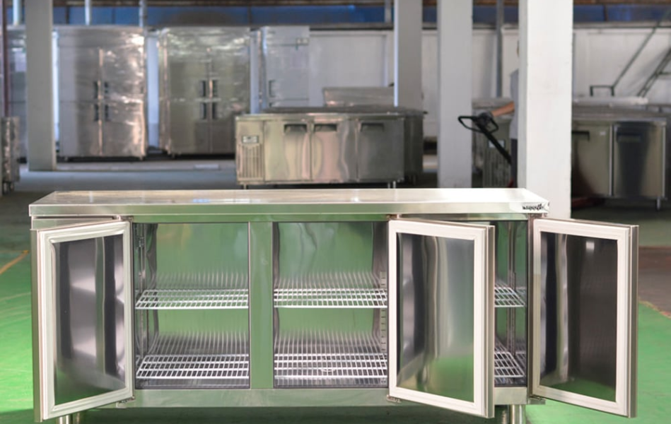 Bàn mát inox công nghiệp cao cấp Happys HWI-1800TR - Có quạt