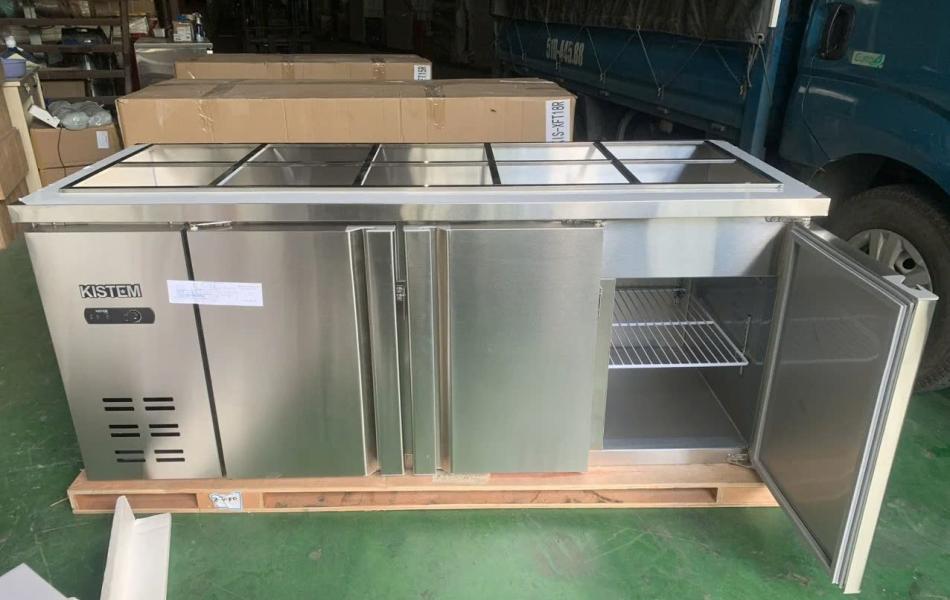 Bàn mát salad 1m8 KISTEM KIS-XDB18R (Làm Lạnh Trực Tiếp)