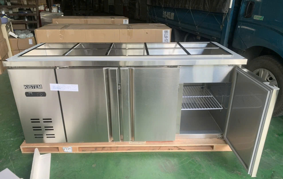 Bàn mát salad 1m8 KISTEM KIS-XDB18R (Làm Lạnh Trực Tiếp)