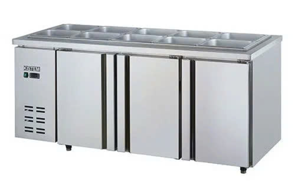 Bàn mát salad 1m8 KISTEM KIS-XDB18R (Làm Lạnh Trực Tiếp)