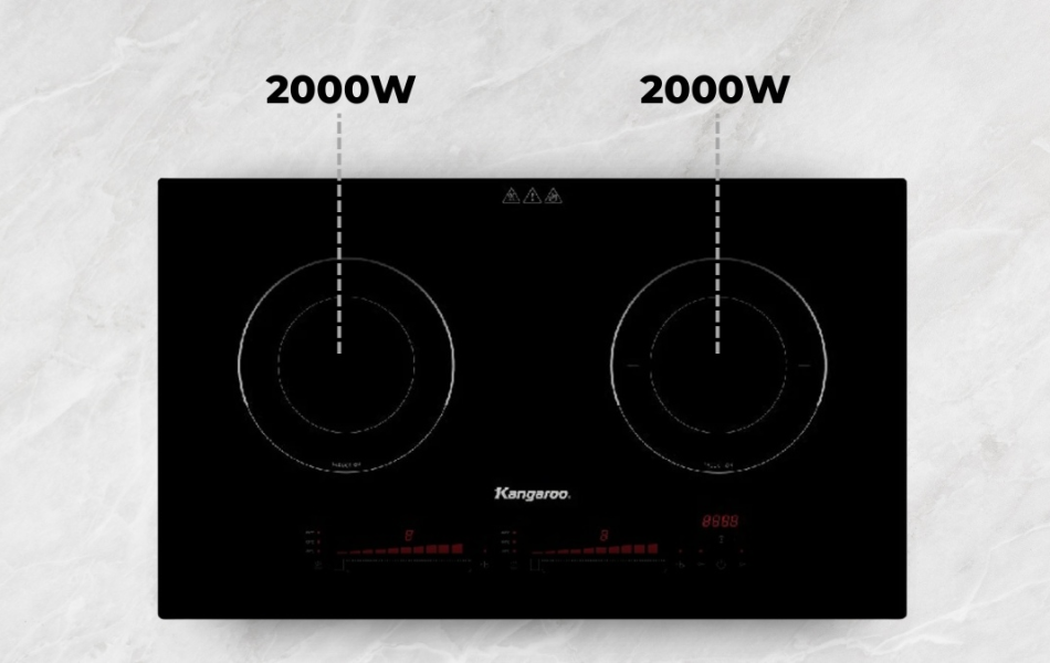 Bếp điện từ đôi Thái Lan Kangaroo KG865i