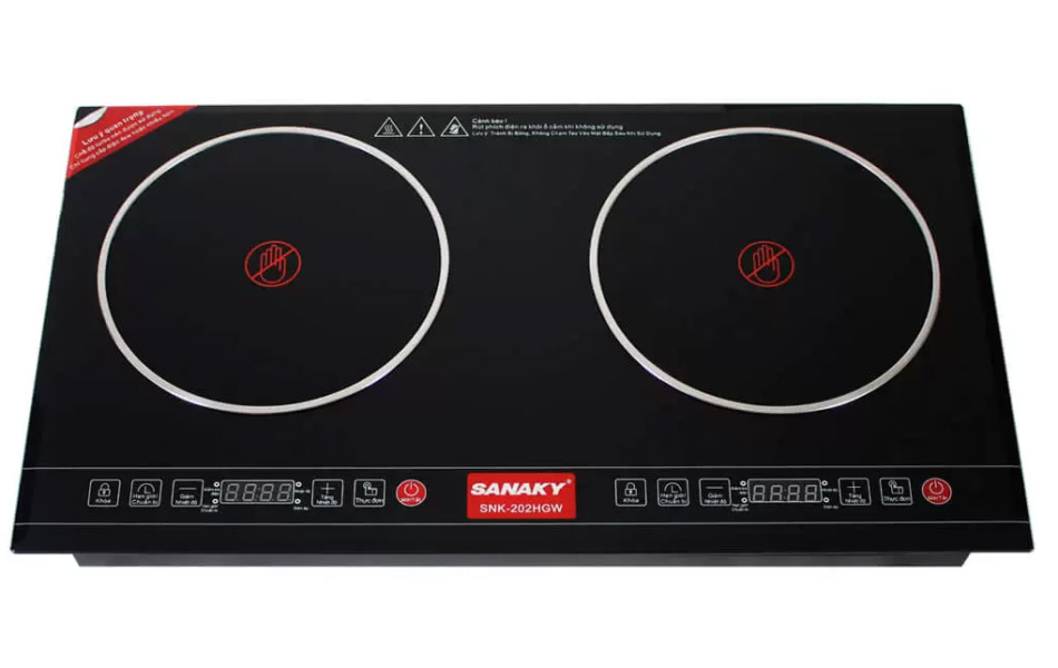 Bếp hồng ngoại đôi Sanaky SNK-202HGW