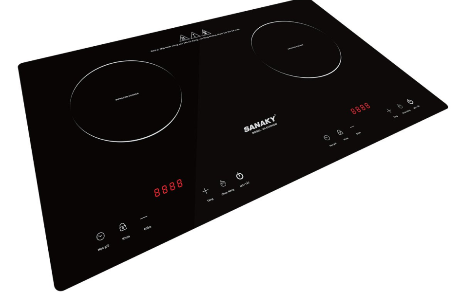 Bếp hồng ngoại đôi Sanaky VH-8100HGW