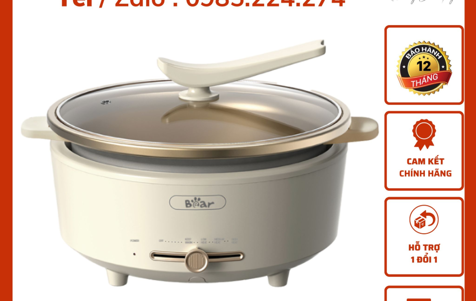 Nồi Lẩu Điện Bear 5L SB-NL05F