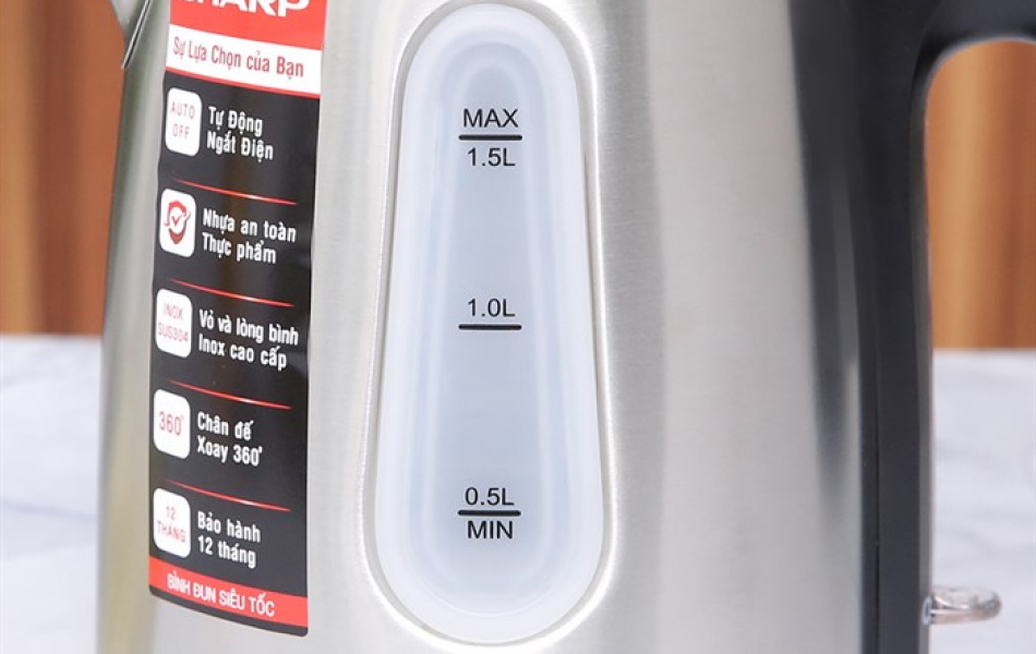 Bình đun siêu tốc Sharp EKJ-15EVS-ST