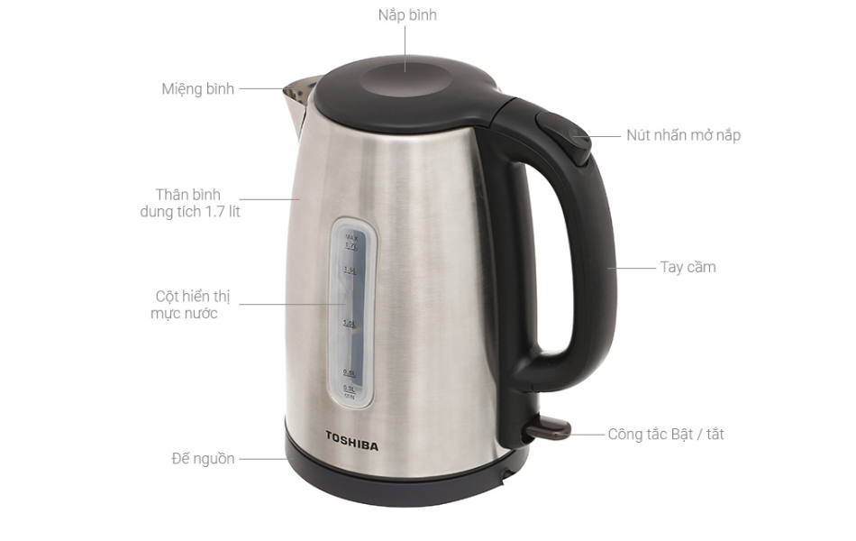 BÌNH ĐUN SIÊU TỐC TOSHIBA KT-17SH1NV