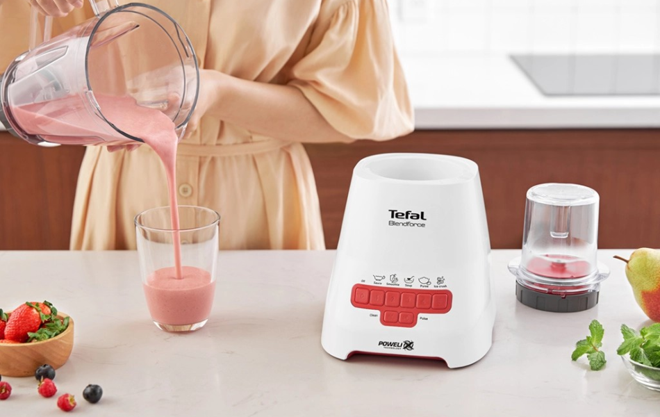 Máy xay sinh tố Tefal Blendforce Piano BL477566 - Đỏ