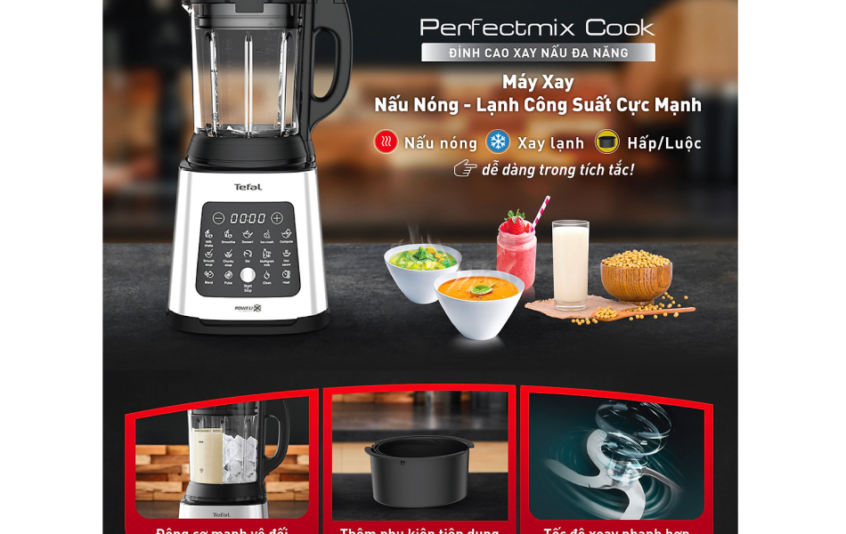 Máy xay nấu đa năng Tefal Perfectmix Cook BL83SD66 - 1.75 lít