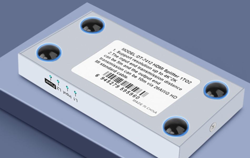 Bộ chia HDMI 1 vào 2 ra 4K Dtech DT-7142A