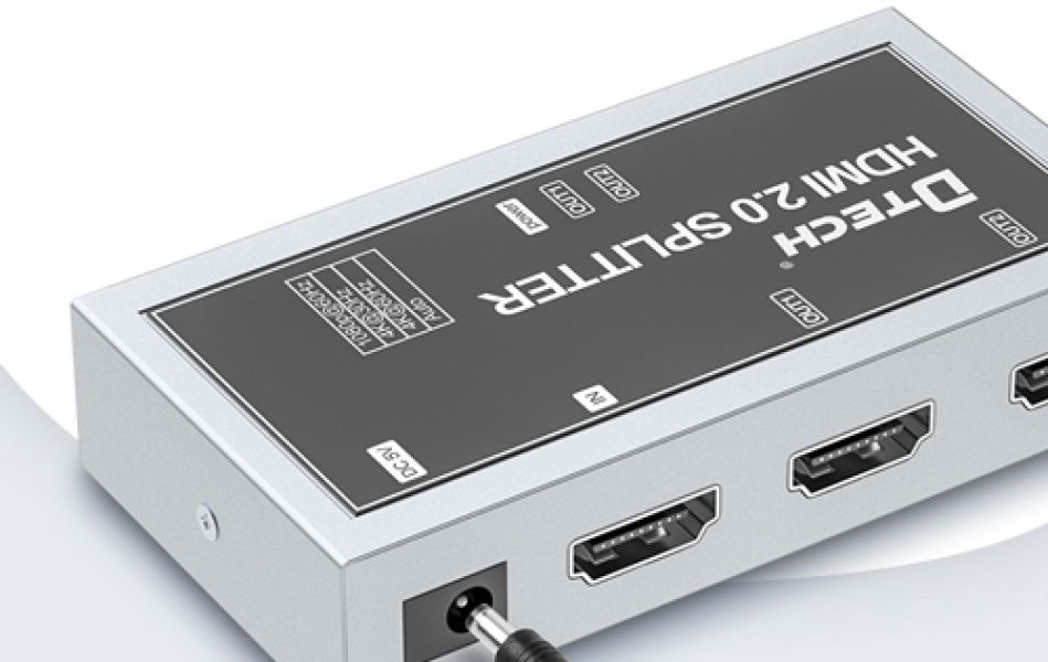 Bộ chia HDMI 1 vào 2 ra 4K Dtech DT-7212