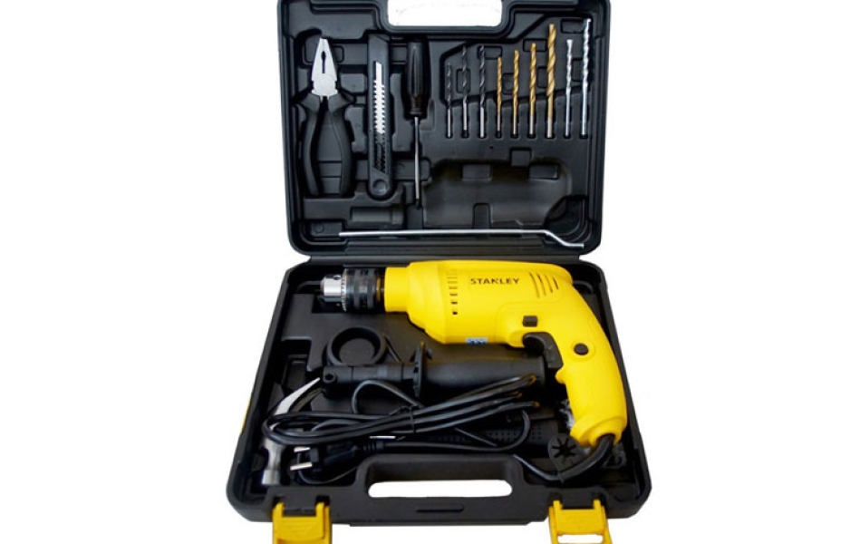 Bộ máy khoan động lực Stanley SDH600KV kèm 13 phụ kiện
