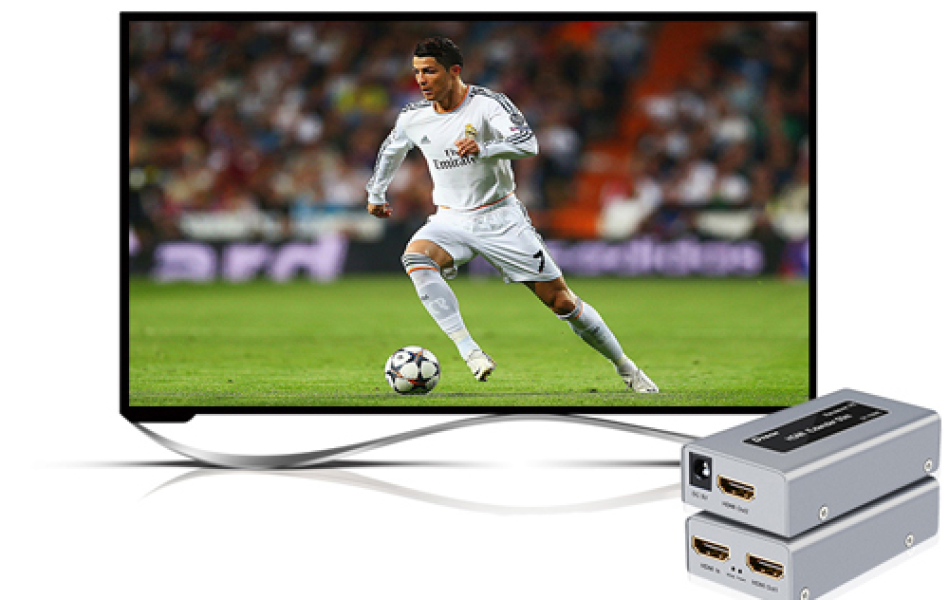Bộ nối dài HDMI 50M qua cáp mạng Dtech DT-7009C