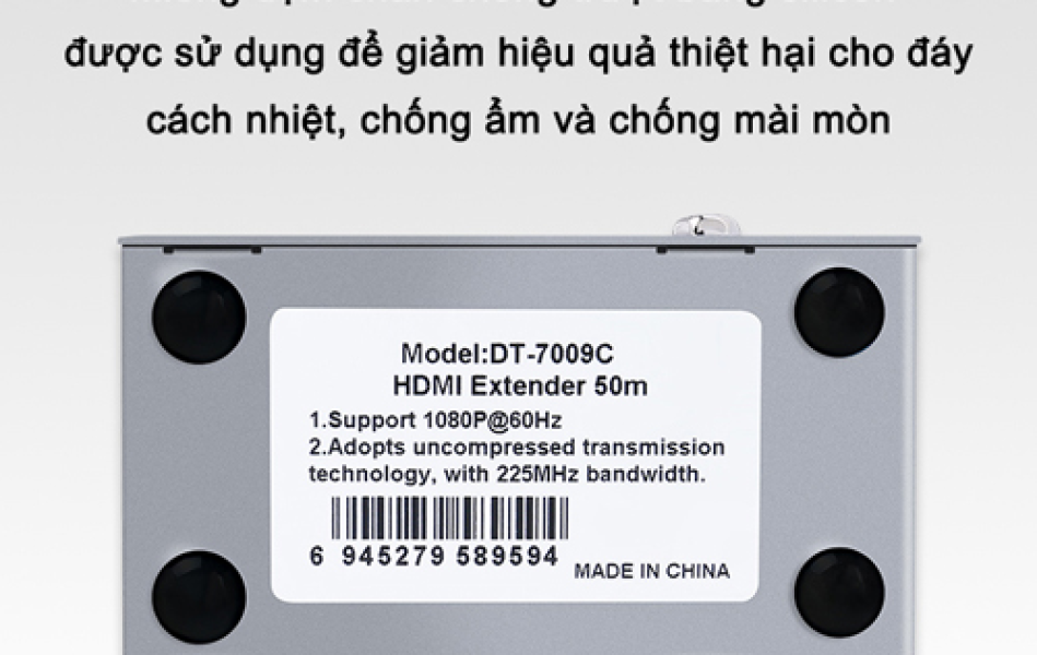 Bộ nối dài HDMI 50M qua cáp mạng Dtech DT-7009C