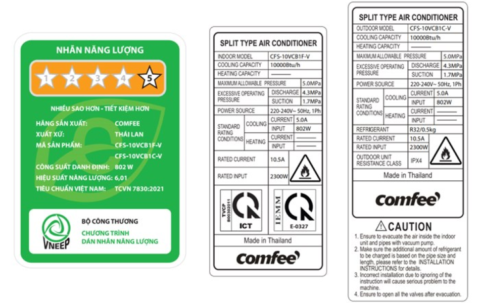 Máy lạnh Comfee Inverter 1 HP CFS-10VCB1