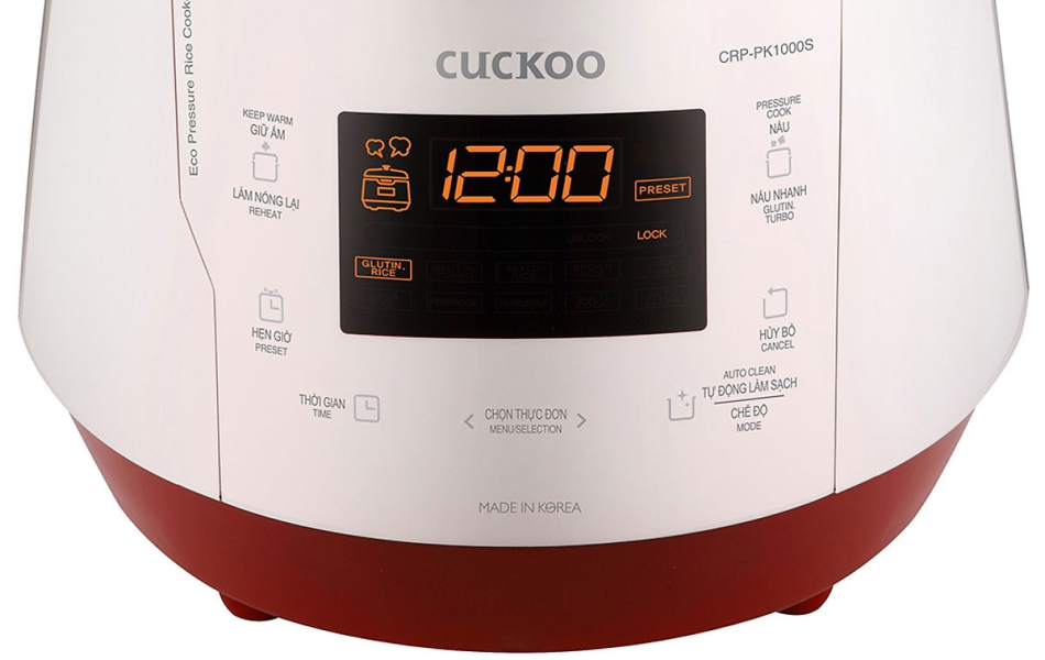 Nồi cơm áp suất điện tử Cuckoo CRP-PK1000S - 1.8 lít