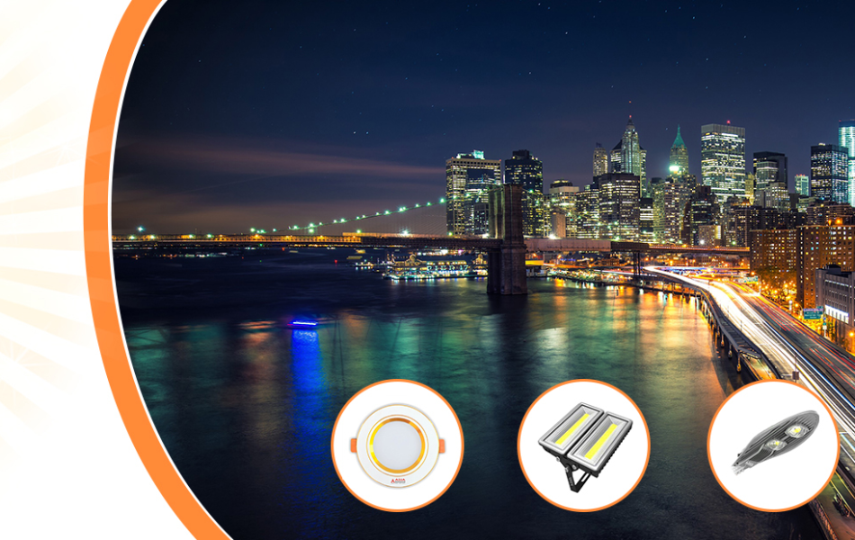 Đèn LED Rọi Ngồi Asia Vỏ Đen 10W RNĐ10 / RNT10