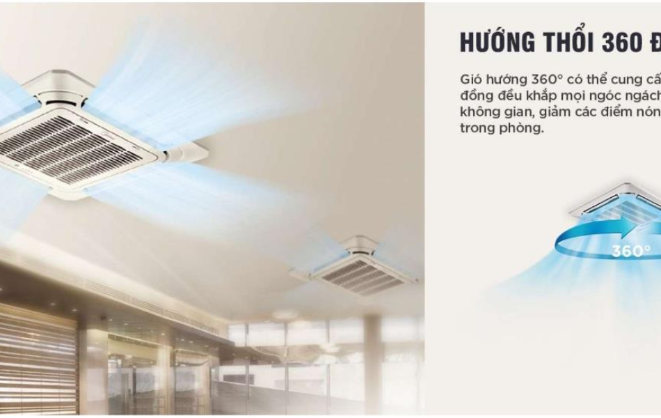 Điều hòa âm trần đa hướng Midea Mono 36000Btu MCD1-36CRN8