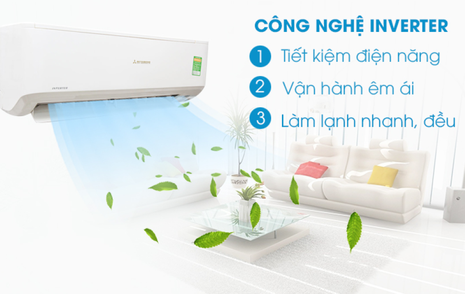 Máy lạnh Mitsubishi Heavy Inverter 1.5HP SRK/SRC13YZP-W5