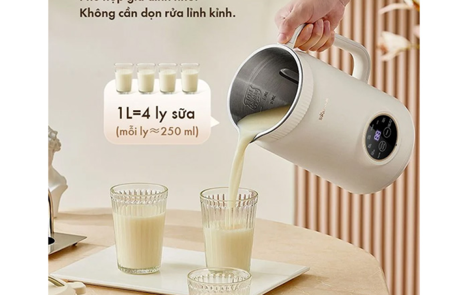Máy Làm Sữa Hạt Bear DJJ-D06W5 1L