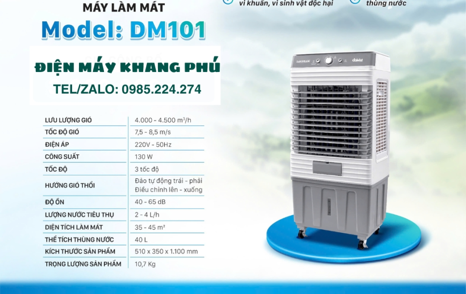Quạt làm mát Daikiosan DM101