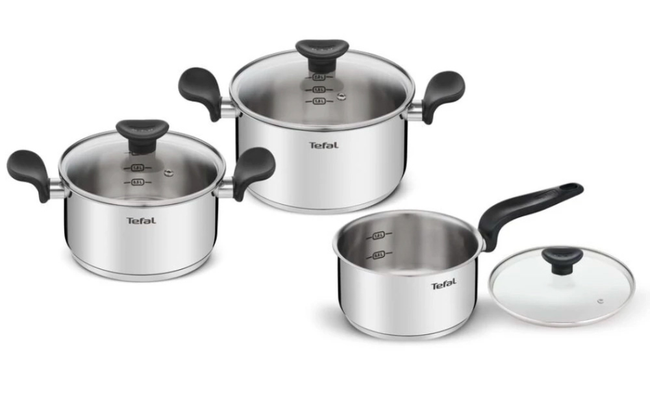 Bộ nồi inox Tefal Primary 16/18/20cm - E308S674
