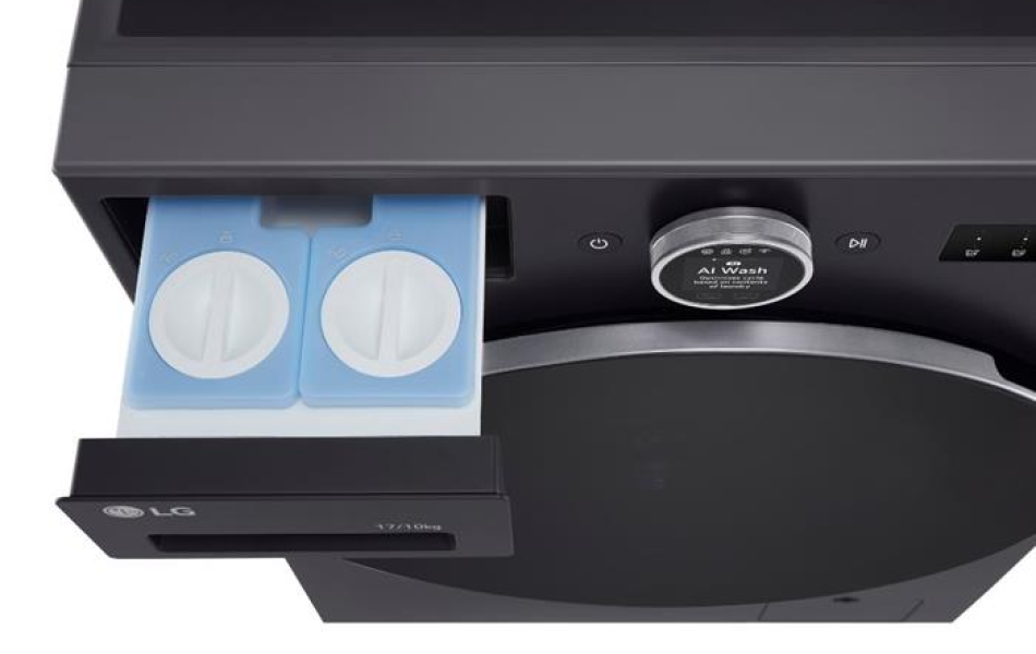 Máy giặt sấy LG Inverter giặt 17 kg - sấy 10 kg F2517RNTG (Mẫu mới)