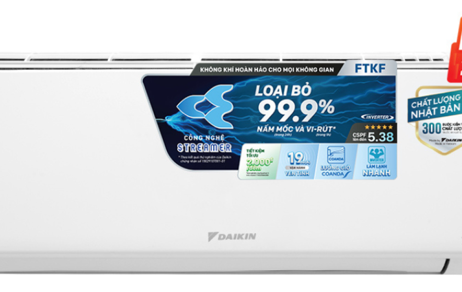 Máy lạnh Daikin Inverter 2.5 HP FTKF60XVMV
