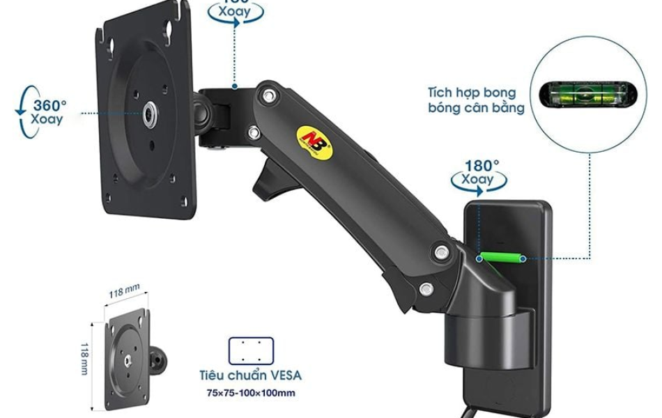 Giá treo màn hình North Bayou M2 | 17 - 27 inch