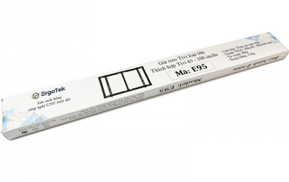 Giá treo tivi sát tường cỡ đại ERGOTEK  E95 (65 INCH -100 INCH)