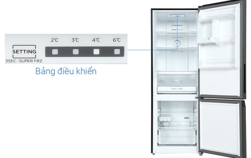 Tủ lạnh Toshiba Inverter 325 lít GR-RB410WE-PMV(37)-SG