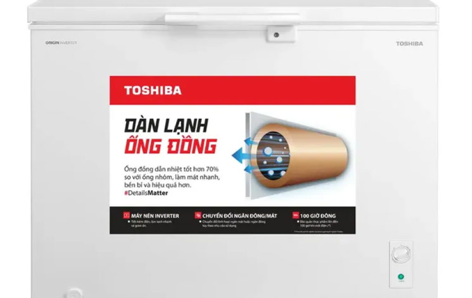 Tủ đông Toshiba Inverter 293 lít GR-RC390CM-PMV(01)