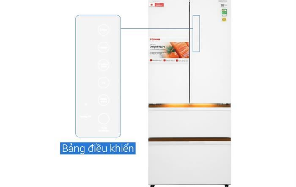 Tủ lạnh Toshiba Japandi Inverter 533 lít Multi Door GR-RF690WI-PGV(67)