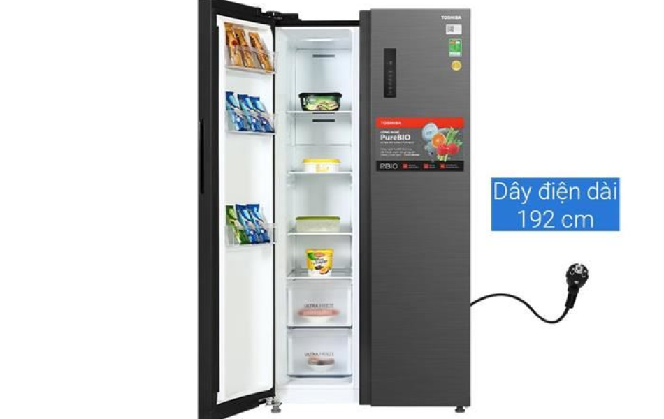 Tủ lạnh Toshiba Inverter 555 lít GR-RS696WI-PMV(60)-AG