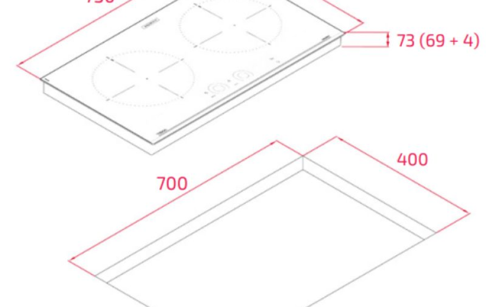 Bếp từ lắp âm TEKA IBC 73220 SCG BK