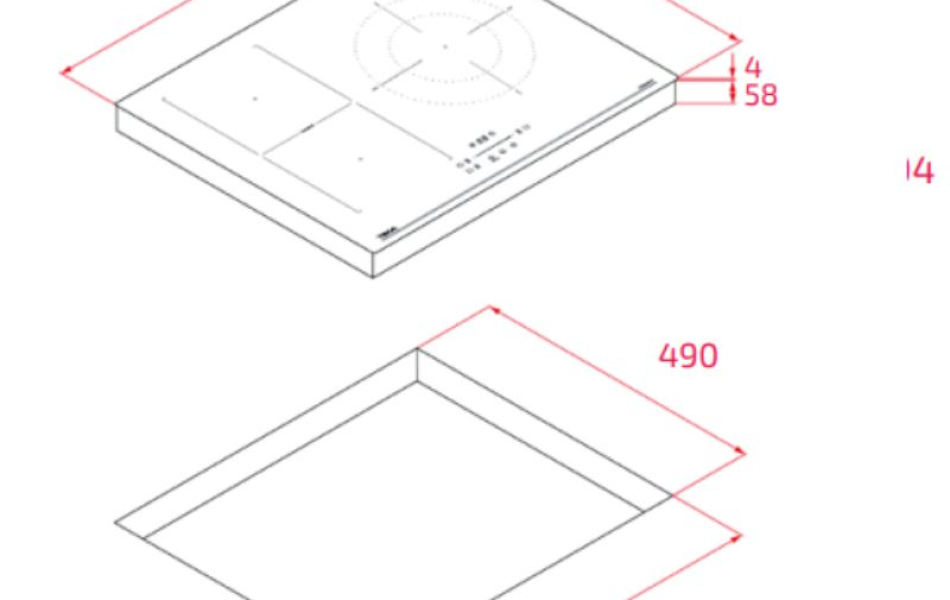 Bếp từ lắp âm TEKA IBF 63210 SCG BK