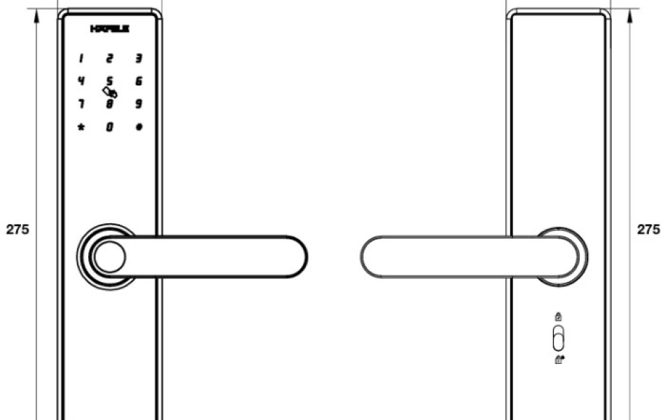 Khóa điện tử Hafele ALPHA AL2501B 499.21.232