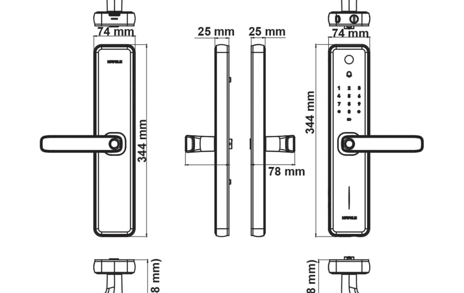Khóa điện tử Hafele Zenith ML2501W 499.21.225