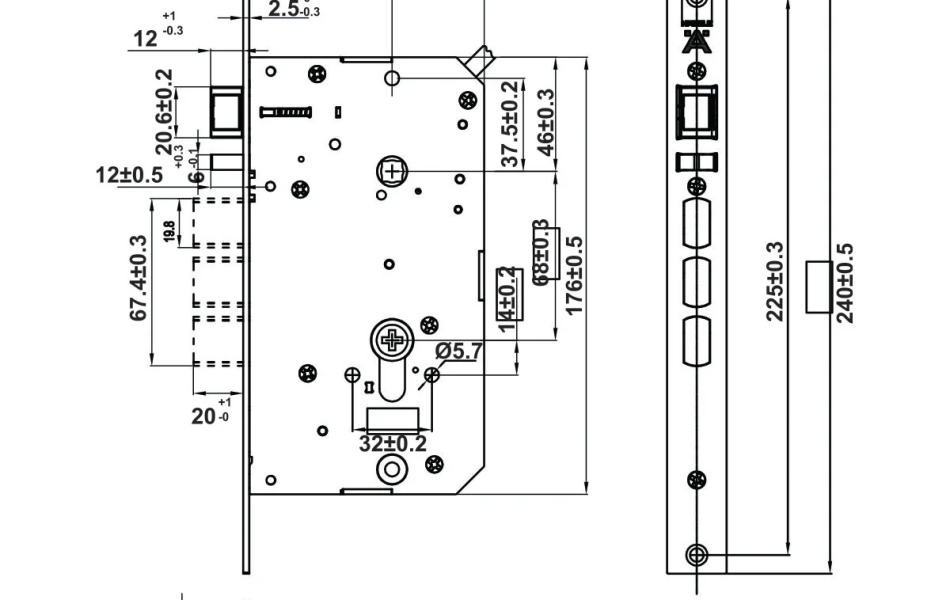 Khóa Điện Tử Infinity Hafele PP2502W 499.21.223