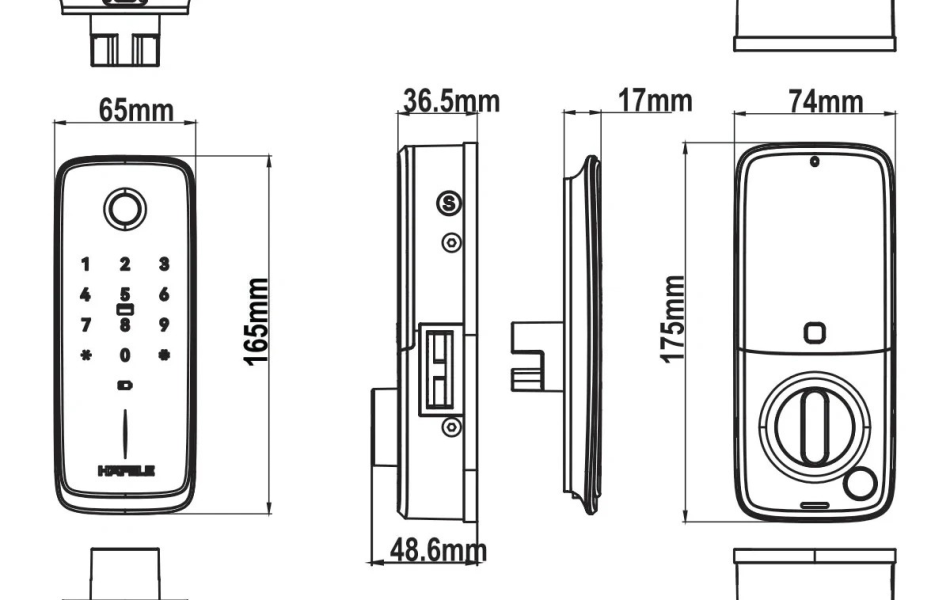 Khóa Điện Tử Nova Hafele MR2501B 499.21.226