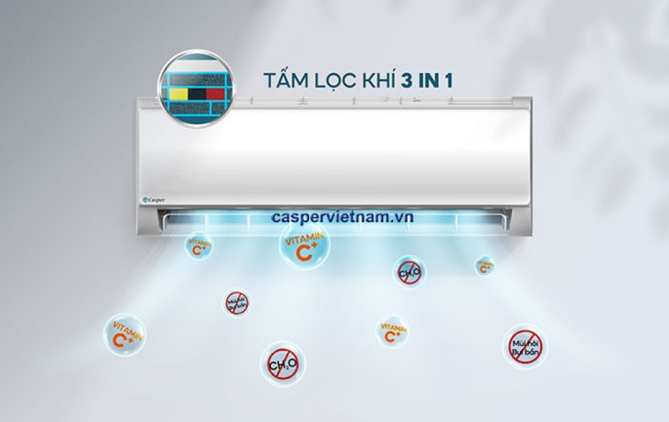 Máy lạnh Casper Inverter 1 chiều 1HP TC-09IS36 (New)