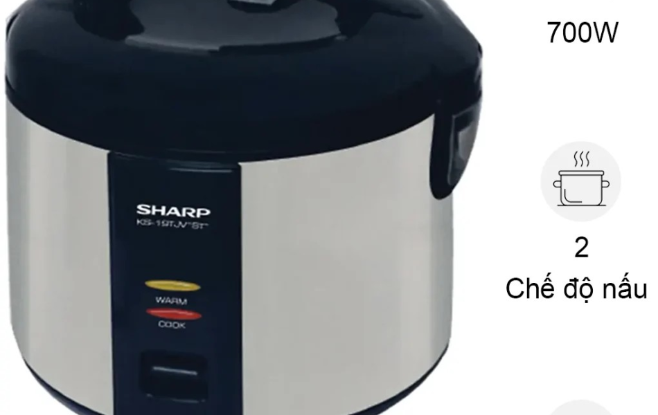 Nồi cơm điện nắp gài Sharp KS-19TJV ST