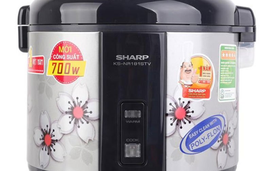 Nồi cơm điện nắp gài Sharp KS-NR181STV SS