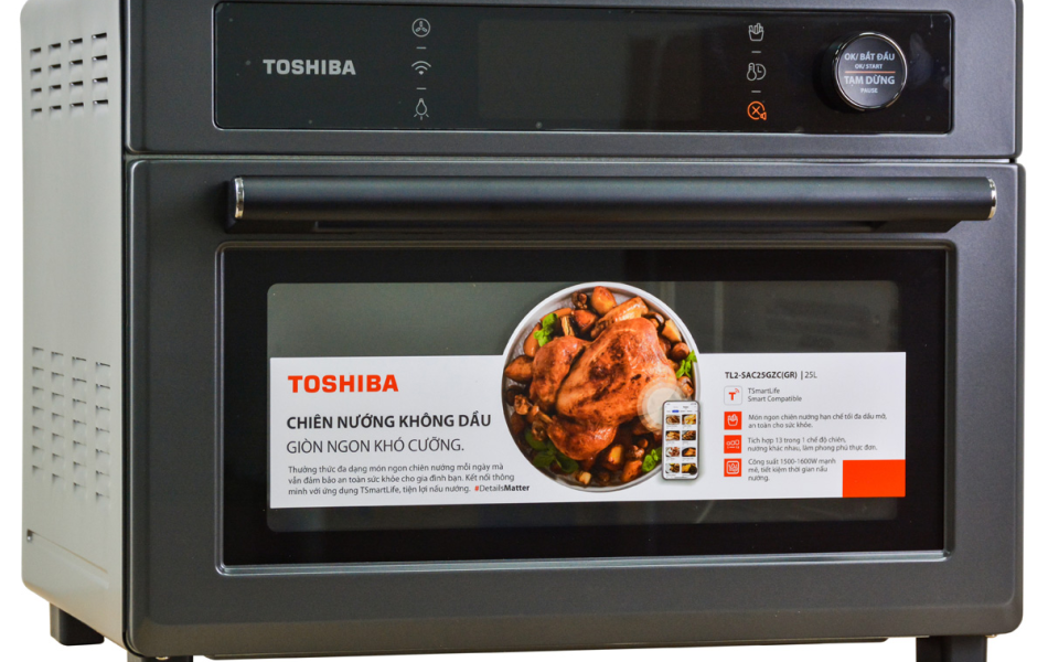Lò chiên không dầu Toshiba TL2-SAC25GZC (GR/RD) - 25 lít