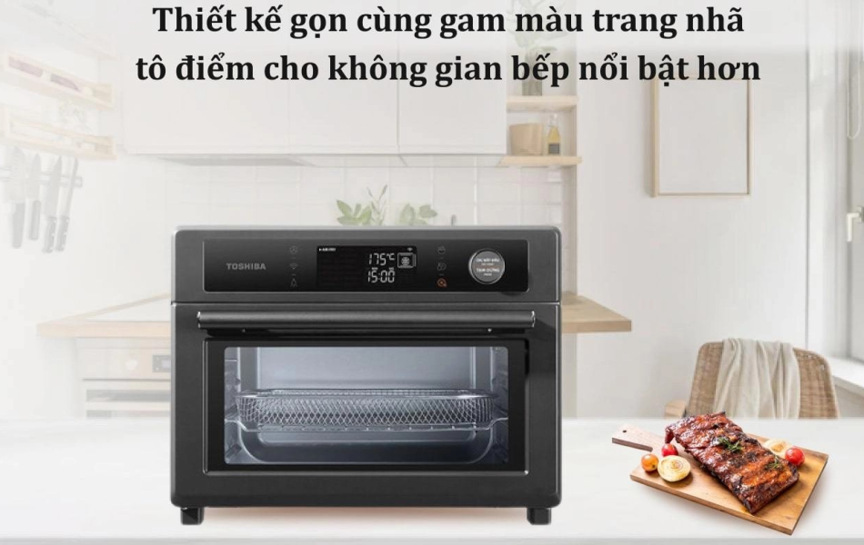 Lò chiên không dầu Toshiba TL2-SAC25GZC (GR/RD) - 25 lít
