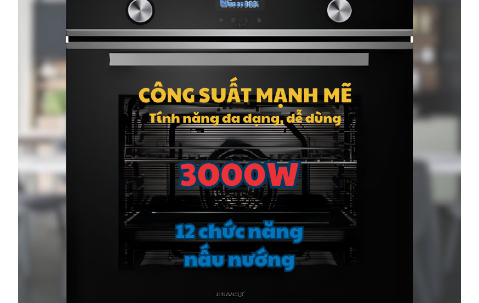 Lò nướng âm tủ GrandX GX75V8 - 75 lít