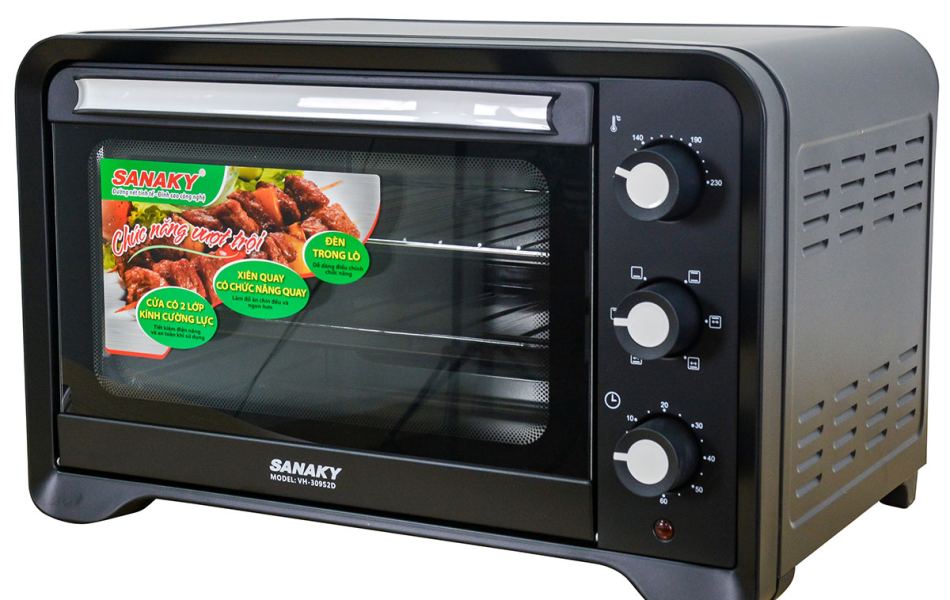 Lò nướng Sanaky VH-309S2D 30 lít - Màu đen
